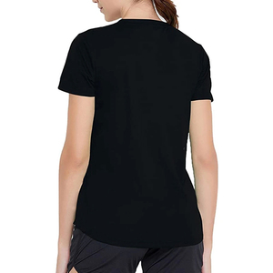เสื้อยืดลำลองราคาส่งสำหรับผู้หญิง เสื้อยืดขายดีสำหรับฤดูร้อน รับผลิตเสื้อยืดพร้อมบริการสกรีนโลโก้ OEM - Product Image 2
