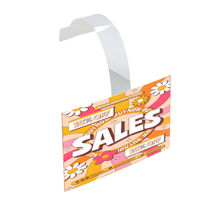Custom Shelf Talkers Wobbler <b>Sticker</b> High Brightness Ultra-thin Hanging Label Swing for Advertising Supermarket - Product Image 2