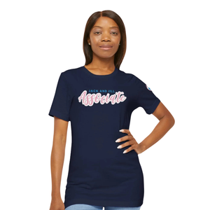 T-shirt graphique bleu marine en coton doux à col rond et manches courtes – Vêtement décontracté et tendance pour le quotidien - Product Image 2