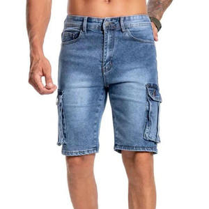 Shorts de Mezclilla Clásicos para Hombre, Corte Recto, Casuales, de Verano, Material de Algodón, Duraderos, para Uso Diario y Deportivo - Product Image 1