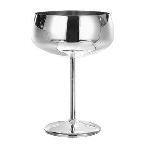 Factory Direct Modern Style Silver <b>Wine</b> <b>Goblet</b> Fluted Antique Silver Plated Chalice For Luxury Barware And Wedding Gift On Sale - Product Image 3