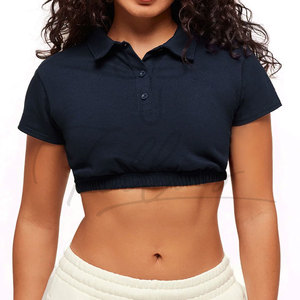 Nuevo Diseño 2026 Ropa de Mujer, Camisetas Polo para Mujer, Camiseta Polo de Moda para Mujer, Corte Ajustado, Personalizada, Proveedor de Ropa Urbana - Product Image 1