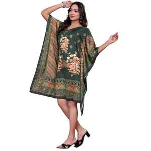 Vestido Kaftan Elegante para Mujer – Kaftan Holgado Estampado para la Colección de Verano - Product Image 1