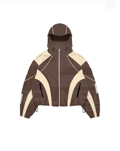 <b>Tracksuit</b> 2 Piece Hooded jacket and Trouser Baggy Sporty Style Color Blocking Winter Wear Adult Full Length <b>Tracksuit</b> - Product Image 2