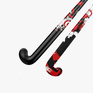 Palos de hockey personalizados con marca propia para equipos y jugadores, con pedido mínimo bajo, en stock, listos para enviar. Venta al por mayor de palos de hockey para entrenamiento deportivo. - Product Image 5