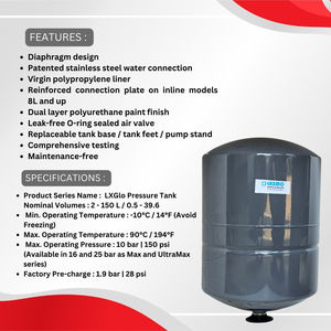 LAXMO Best Seller Réservoir d'expansion solaire hydronique en acier au carbone 24L Réservoir d'expansion sous pression - Product Image 6