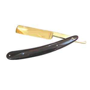 Professional Barber Shaving Razors Straight Stainless Steel Wooden Handle Hair Removing Razors - Product Image 5