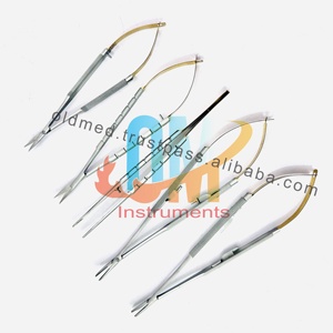 ชุดเครื่องมือไมโคร TC Castroviejo ประกอบด้วย กรรไกร ที่จับเข็ม คีมเย็บแผลตรง คีมผูกไหมเย็บ คุณภาพทางการแพทย์เยอรมัน สำหรับงานทันตกรรมและศัลยกรรมตา - Product Image 4