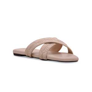 FR8116 Pantoufles de sport formelles crème confortables et élégantes - Product Image 2