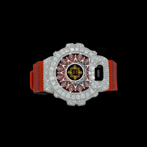 Latest Premium VVS Moissanite Full <b>Silver</b> Big Diamond Bezel G-Sh0ck Watch Quartz High Quality Luxury Fashion Other Watches - Product Image 4