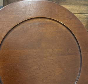 Al por mayor: Plato base de madera para boda, vajilla marrón, diseño clásico pulido hecho a mano, platos clásicos marrones - Product Image 4