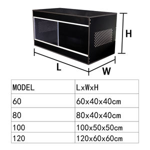 Sistema di Rack per Rettili in PVC Grande, Impilabile, Nero/Bianco, Kit di Montaggio per Allevamento di Pitoni Reali e Lucertole, Recinto per Animali Domestici - Product Image 6