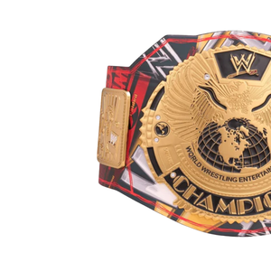 Ceinture de champion du monde WWE personnalisable, ceinture sportive de haute qualité or et rouge, ceinture de titre personnalisée, édition de collection - Product Image 3