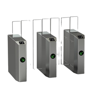 Tornello <span class=keywords><strong>Scorrevole</strong></span> Automatico Anxia in Acciaio Inox 304 a Tutta Altezza per Controllo Accessi Pedonali in Palestra con Carta RFID - Product Image 1
