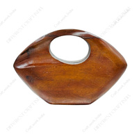 Pochette de soirée de luxe en bois sculpté, écologique et naturelle, avec poignée circulaire, pour mariage et événements, étui rigide de créateur