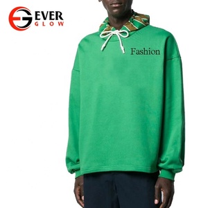 เสื้อฮู้ดแฟชั่นใหม่สำหรับผู้ชาย,เสื้อฮู้ดสานย้อนกลับบล็อกสีตามสั่ง - Product Image 1