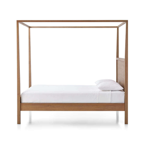 Indonesia Minimalist Style Design Queen <b>Size</b> Solid Wood <b>Bed</b> <b>with</b> Teak Wooden <b>Frame</b> Material for Yard Decoration and Home - Product Image 4