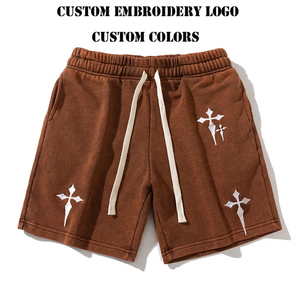 Custom Cotton Men's Shorts Summer Short Mens 100% Cotton Shorts - Product Image 5