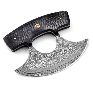 Couteau à découper en acier Damas, manche en bois, forgé à la main, ambidextre, lame de 4-5,9 pouces, style artisanal écologique, finition mate - Product Image 3