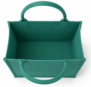 Cultiva Hoy para un Mañana Mejor, Bolsa de Compras de Yute, Estilo Rústico Mediano, Asa para el Hombro, Color Verde, para Bodas y Viajes - Product Image 6