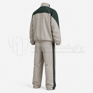 Ensemble de survêtement coupe-vent en nylon pour homme, deux pièces, veste et pantalon de sport, couleur contrastée, vêtements de sport légers - Product Image 5