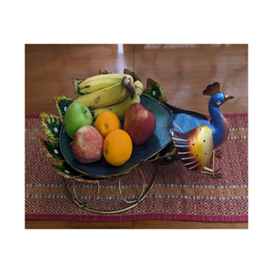 Eco-Friendly Peacock Iron Fruit <b>Basket</b> Modern Multipurpose Shape Durable Fruit <b>Vegetable</b> <b>Storage</b> Planter Kitchen High Quality - Product Image 4