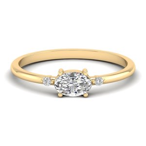 เรเยส โซลิแทร์ เงินสเตอร์ลิง 925 มอยซาไนต์แหวนหมั้นสำหรับผู้หญิง 14k ทองคำขาวเครื่องประดับงานแต่งงานของขวัญวันครบรอบ - Product Image 6