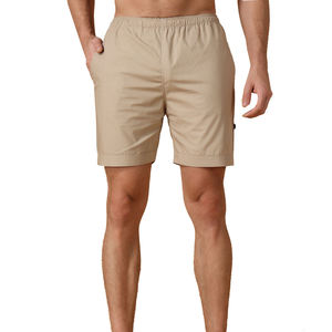 Shorts de survêtement pour homme en molleton bouclette épais, coupe ample, style streetwear, décontracté, sportif, avec poches profondes, taille élastique, logo personnalisé - Product Image 1