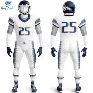 High Quality American Football Uniform Custom Sublimated Printed Short Sleeve Jersey and Pants Set for Teams Sportswear - Product Image 6