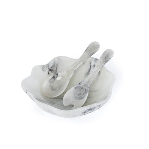 Tazón de Resina CasaVera, Tazón para Servir de Resina Epoxi Hecho a Mano de Primera Calidad para Ensaladas, Frutas y Alimentos con Decoración Moderna para la Mesa - Product Image 1