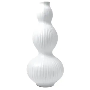 Large Brass Metal Design White Luxury Colored Decoration New Stylish Ware Modern Antique Design Flower Vase