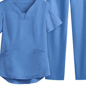 Custom Logo Women Medical Scrubs <b>Set</b> V-Neck Short Sleeve Nursing Uniform Soft Breathable Hospital Clinic <b>Doctors</b> Workwear Suit - Product Image 6