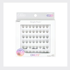 eye lash extensions Ollio Olio No-<b>Glue</b> <b>Individual</b> <b>Eyelash</b> Single Pack PLUS Clear Short 2 Types Choose 1 - Product Image 6
