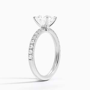 Bague BOJ 093 en argent 925 avec pierre halo taille princesse, sertie de griffes, solitaire, diamant 2 carats, couleur D, VVS1, moissanite certifiée GRA - Product Image 2