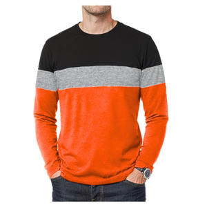 T-shirt homme manches longues 100% coton 220g respirant col rond uni design simple personnalisable avec logo et impression - Product Image 2