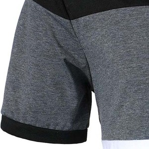 Chemise polo pour homme, manches courtes, coton, décontractée, pour le golf, noir, gris et blanc, vêtements d'été, polos pour homme - Product Image 4