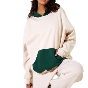 Sweat-shirt court personnalisable en molleton respirant à manches longues et couleur unie pour femme, style streetwear, vente en gros - Product Image 1