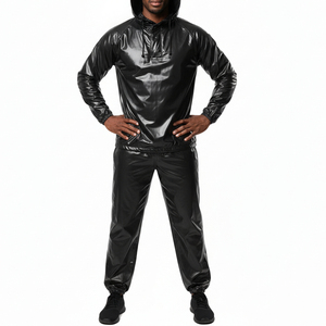 Traje de Sauna con Logotipo Personalizado OEM, Traje Deportivo de Poliéster para Gimnasio, Fitness y Pérdida de Peso, Fabricante y Proveedor - Product Image 4