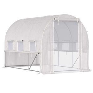 Mini Serra Moderna Facile da Montare con Struttura in Acciaio Zincato e PVC/PE per Uso Domestico e Giardino - Product Image 5