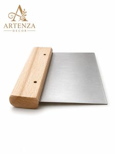 Artenza Decor Spatule à pâtisserie avec manche en bois, coupe-pâte, presse à pain, outil de cuisine résistant au lave-vaisselle - Product Image 2
