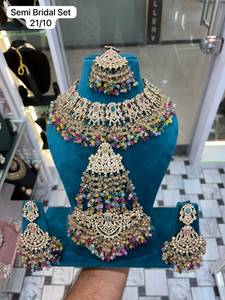 Collar y Pendientes de Latón con Diseño de Flores y Perlas de Imitación, Chapados en Oro, Joyería de Moda para Mujer, Estilo Semi-Nupcial, Aigs - Product Image 6
