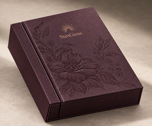 Caja de Regalo Personalizada de Tinta Color Ciruela para Perfume Sólido Compacto - Product Image 6