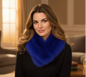 ชุดผ้าพันคอขนสุนัขจิ้งจอกแท้แบบสั้นสำหรับผู้หญิง พร้อมซับในผ้าซาติน ระบายอากาศได้ดี เป็นมิตรกับสิ่งแวดล้อม และสามารถถอดออกได้ - Product Image 4