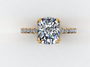 Elegant Women Gold Silver <b>Ring</b> Moissanite CVD Colour Stone <b>CZ</b> EGL VVS2 D Oval Shape 4.20 CTS VS1 Bridal Jewelry - Product Image 1