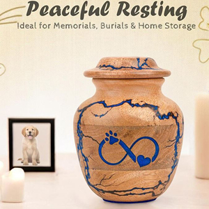 Wholesale Solid Wood Cremation Urn for Adults Wooden Funeral Urn with Secure Bottom Opening by AYAANS - Product Image 4