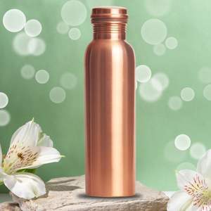 Copper water bottle for clean and natural hydration durable metal drinkware for everyday use <b>at</b> <b>home</b> and <b>work</b> - Product Image 2