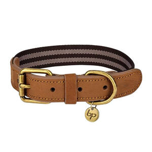 Collier pour chien personnalisé de luxe en cuir véritable, séchage rapide, étiquette privée, taille sur mesure, respirant et confortable - Product Image 1