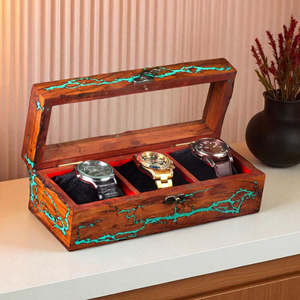 Caja de Presentación de Madera para Relojes con Impresión de Logotipo, Caja de Exhibición de Madera para Relojes para Regalos de Lujo por AYAANS - Product Image 6