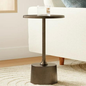 Element Drink <b>Table</b> Casted Aluminum Drink <b>Tables</b> <b>Round</b> Metal <b>Side</b> <b>Table</b> Minimalist Drink <b>Tables</b> - Product Image 1