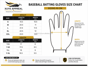 Guanti da Battuta da Baseball Personalizzati in Pelle Cabretta per Adulti e Giovani, Guanti da Baseball con Logo per Allenamento e Softball - Product Image 5